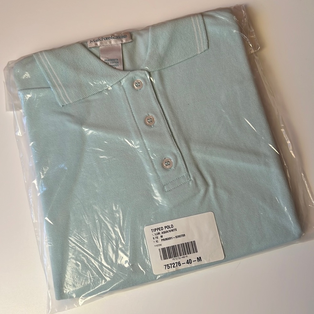 🌻 Mark, fore & strike vintage tipped polo new